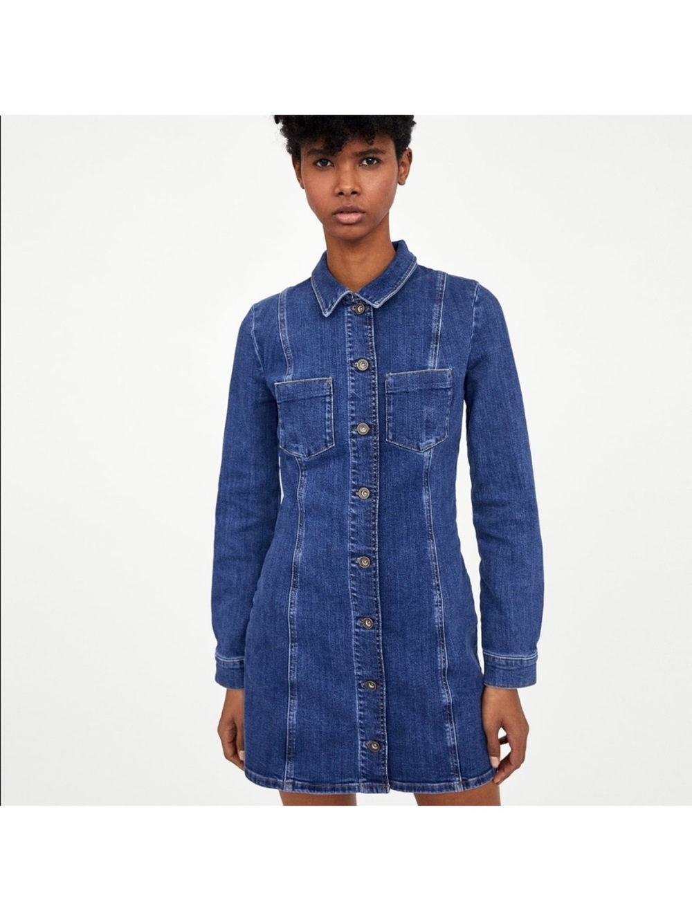 Zara Authentic Denim Jacket in Blue